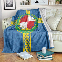 Pembrokeshire Wales Blanket Flag And Map Celtic Style - Wonder Print Shop