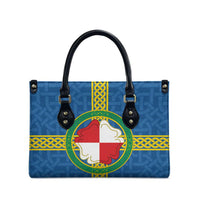 Pembrokeshire Wales Leather Bag Flag And Map Celtic Style - Wonder Print Shop