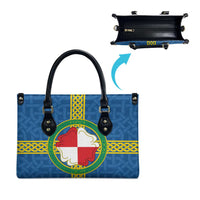 Pembrokeshire Wales Leather Bag Flag And Map Celtic Style - Wonder Print Shop