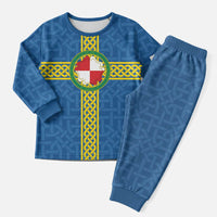 Pembrokeshire Wales Christmas Pajama Set Flag And Map Celtic Style - Wonder Print Shop