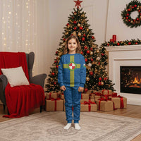 Pembrokeshire Wales Christmas Pajama Set Flag And Map Celtic Style - Wonder Print Shop