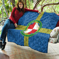 Pembrokeshire Wales Quilt Flag And Map Celtic Style - Wonder Print Shop