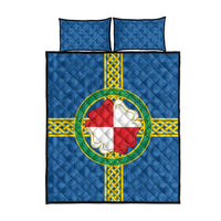 Pembrokeshire Wales Quilt Bed Set Flag And Map Celtic Style - Wonder Print Shop