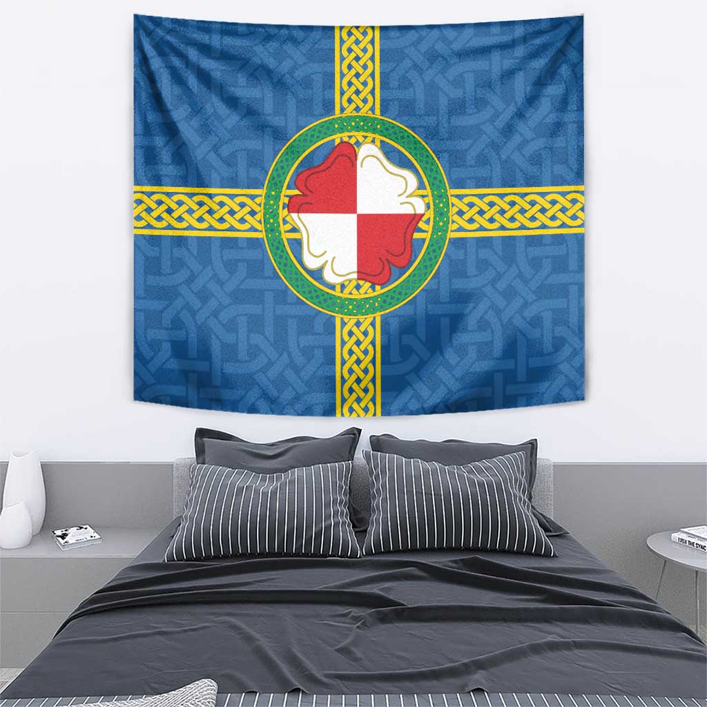 Pembrokeshire Wales Tapestry Flag And Map Celtic Style - Wonder Print Shop