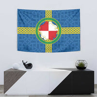 Pembrokeshire Wales Tapestry Flag And Map Celtic Style - Wonder Print Shop