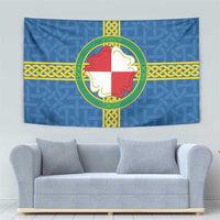 Pembrokeshire Wales Tapestry Flag And Map Celtic Style - Wonder Print Shop