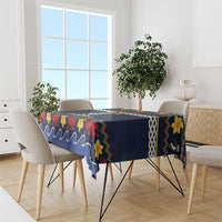 Personalized Pembrokeshire Wales Christmas Tablecloth The Lovespoon Puffin - Wonder Print Shop