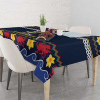 Personalized Pembrokeshire Wales Christmas Tablecloth The Lovespoon Puffin - Wonder Print Shop