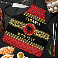 Personalized Albania Eagle Apron Red and Black Heritage - Wonder Print Shop