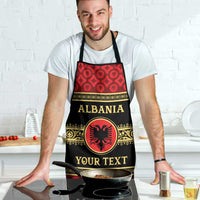 Personalized Albania Eagle Apron Red and Black Heritage - Wonder Print Shop