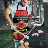 Personalized Albania Eagle Apron Red and Black Heritage - Wonder Print Shop