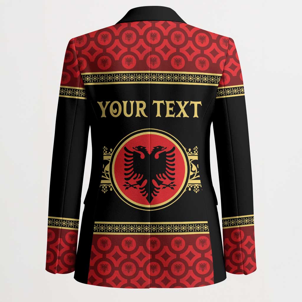 Personalized Albania Eagle Blazer Red and Black Heritage - Wonder Print Shop