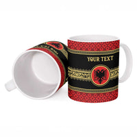 Personalized Albania Eagle Ceramic Mug Red and Black Heritage - Wonder Print Shop
