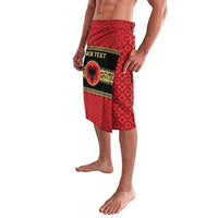 Personalized Albania Eagle Lavalava Red and Black Heritage - Wonder Print Shop