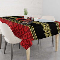 Personalized Albania Eagle Tablecloth Red and Black Heritage - Wonder Print Shop