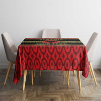 Personalized Albania Eagle Tablecloth Red and Black Heritage - Wonder Print Shop