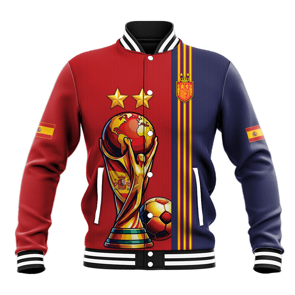 Custom World Football 2026 Spain Baseball Jacket Road To The Champions - Wonder Print Shop
