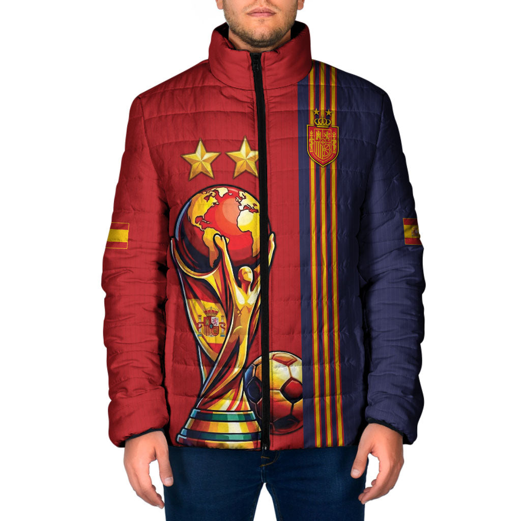 Custom World Football 2026 Spain Padded Jacket Road To The Champions - Wonder Print Shop