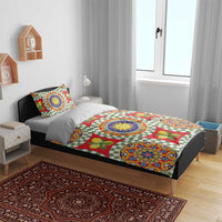 Green Sicilian Majolica Lemon Sun Art Bedding Set