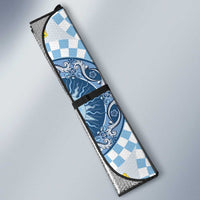 Blue Sicilian Majolica Lemon Sun Art Auto Sun Shade