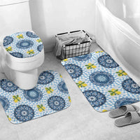 Blue Sicilian Majolica Lemon Sun Art Bathroom Set