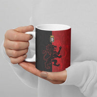 Italy Aosta Valley Ceramic Mug Emblem With Flag Style - Wonder Print Shop