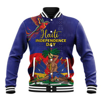 Haiti Independence Day Baseball Jacket Ayiti Freedom Heritage