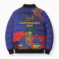 Haiti Independence Day Bomber Puffer Jacket Ayiti Freedom Heritage