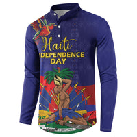 Haiti Independence Day Button Sweatshirt Ayiti Freedom Heritage