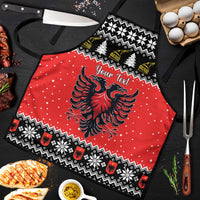 Personalized Albania Christmas Eagle Apron The Double-headed Eagle - Wonder Print Shop