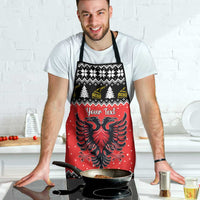 Personalized Albania Christmas Eagle Apron The Double-headed Eagle - Wonder Print Shop