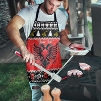 Personalized Albania Christmas Eagle Apron The Double-headed Eagle - Wonder Print Shop