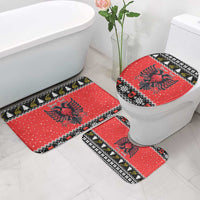 Personalized Albania Christmas Eagle Bathroom Set The Double-headed Eagle - Wonder Print Shop