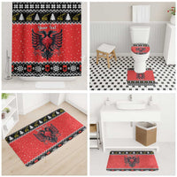 Personalized Albania Christmas Eagle Bathroom Set The Double-headed Eagle - Wonder Print Shop