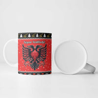 Personalized Albania Christmas Eagle Ceramic Mug The Double-headed Eagle - Wonder Print Shop