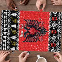 Personalized Albania Christmas Eagle Puzzle The Double-headed Eagle - Wonder Print Shop