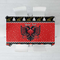 Personalized Albania Christmas Eagle Tablecloth The Double-headed Eagle - Wonder Print Shop