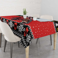 Personalized Albania Christmas Eagle Tablecloth The Double-headed Eagle - Wonder Print Shop