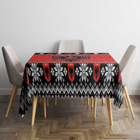 Personalized Albania Christmas Eagle Tablecloth The Double-headed Eagle - Wonder Print Shop