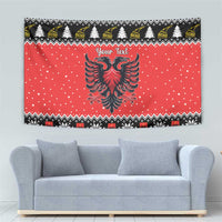 Personalized Albania Christmas Eagle Tapestry The Double-headed Eagle - Wonder Print Shop