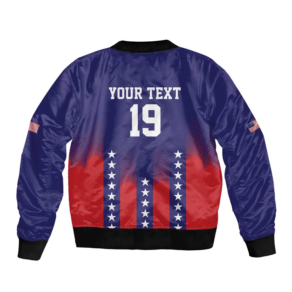 Custom World Soccer 2026 USA Bomber Jacket Stars, Stripes and Glory - Wonder Print Shop