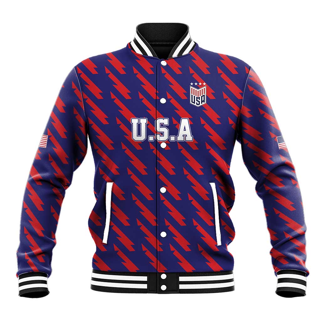 Custom World Soccer 2026 USA Baseball Jacket Road To Glory Bring It Home - Wonder Print Shop