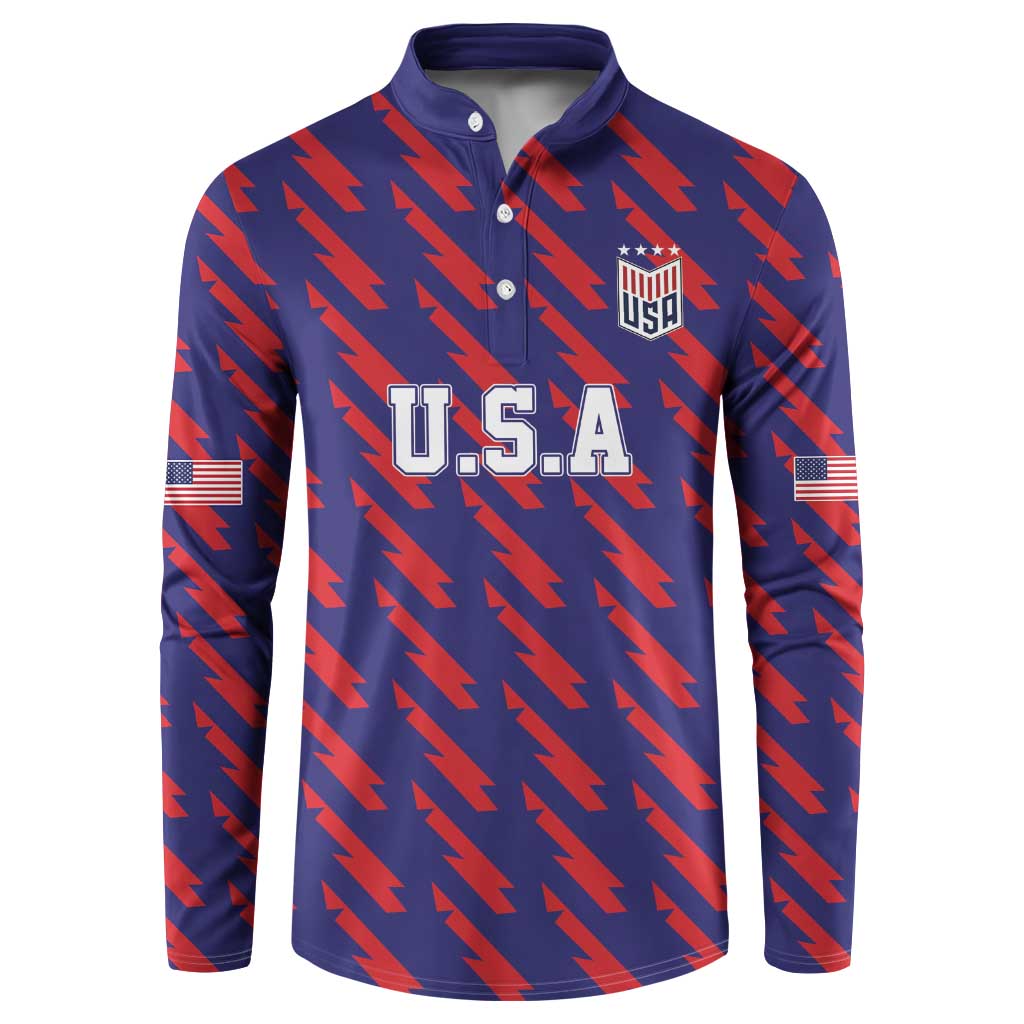 Custom World Soccer 2026 USA Button Sweatshirt Road To Glory Bring It Home - Wonder Print Shop