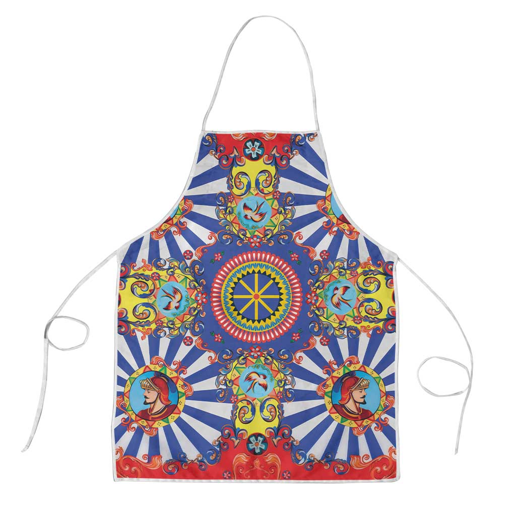 Sicily Italy Carretto Siciliano Apron Sicilian Cart Floral Patterns