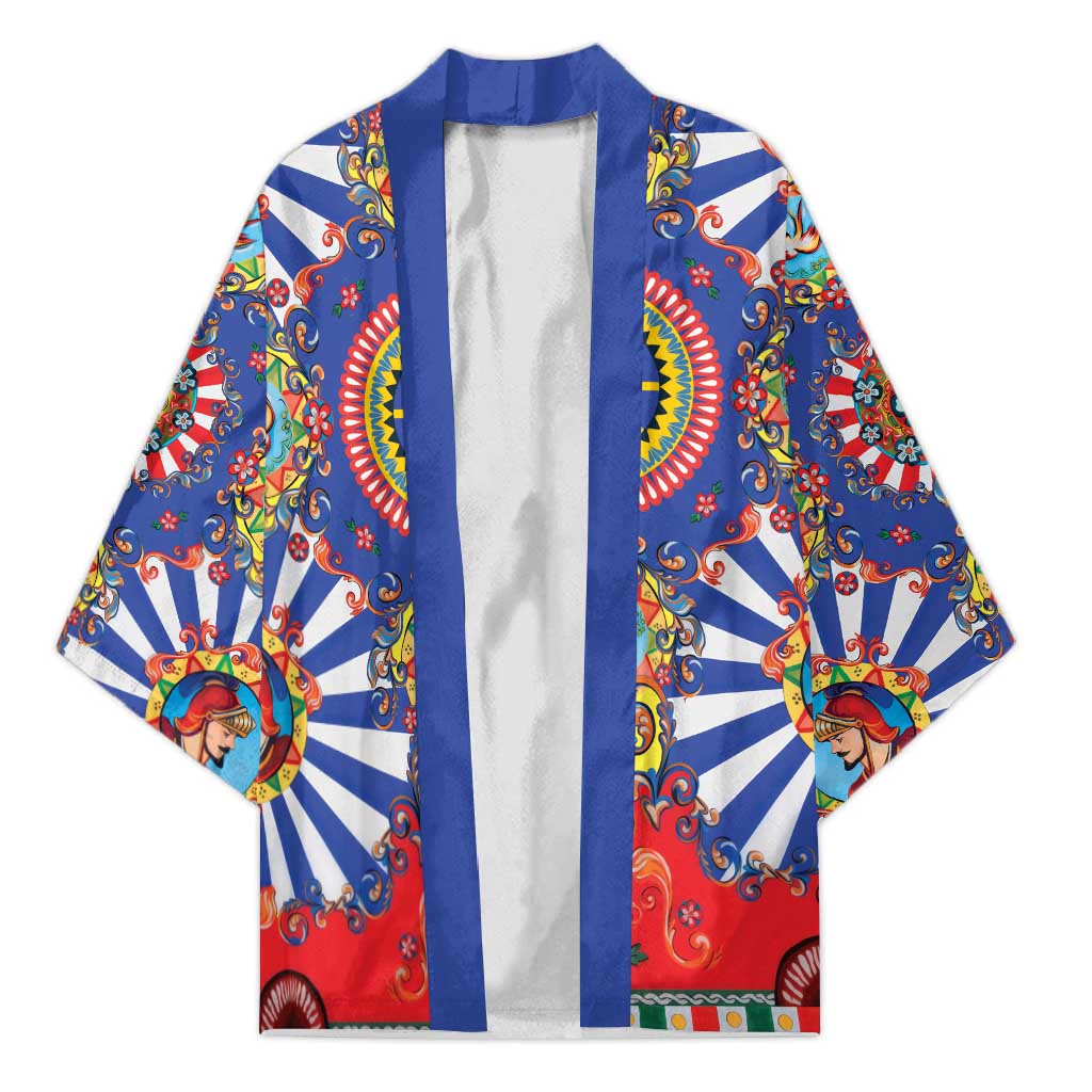 Sicily Italy Carretto Siciliano Kimono Sicilian Cart Floral Patterns