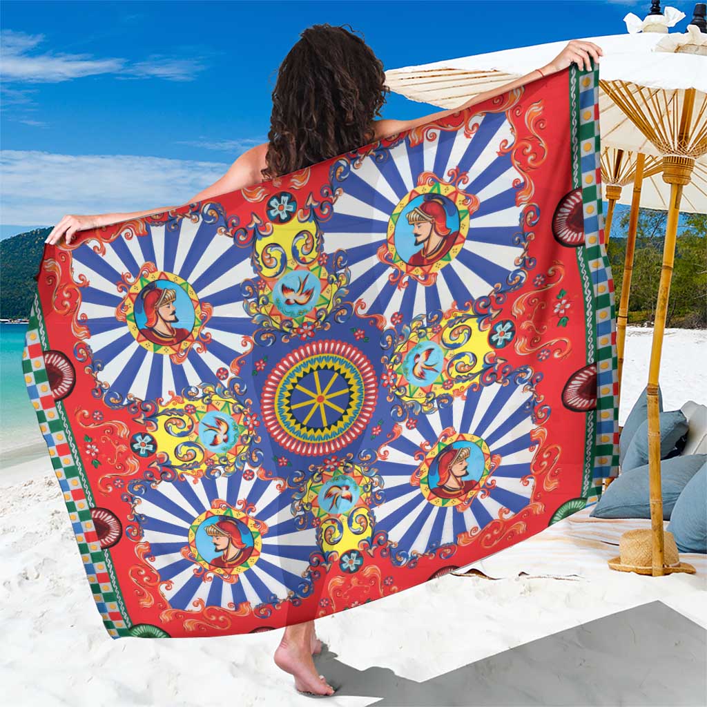 Sicily Italy Carretto Siciliano Sarong Sicilian Cart Floral Patterns