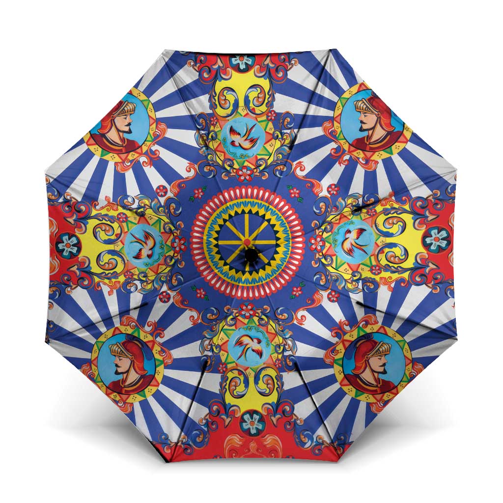 Sicily Italy Carretto Siciliano Umbrella Sicilian Cart Floral Patterns
