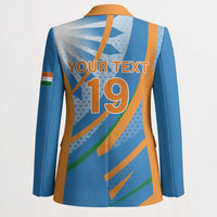 Custom India Cricket Blazer Tricolor with Ashoka Chakra