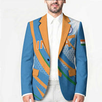 Custom India Cricket Blazer Tricolor with Ashoka Chakra