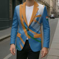 Custom India Cricket Blazer Tricolor with Ashoka Chakra